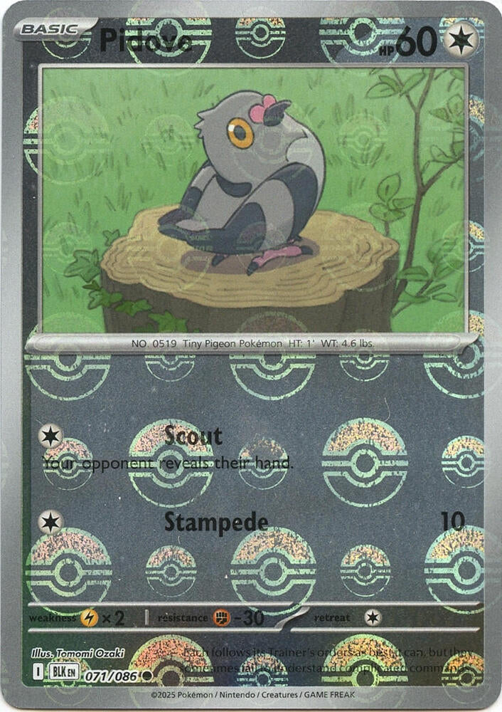 Pidove (Poke Ball Pattern) - SV: Black Bolt (BLK) 071