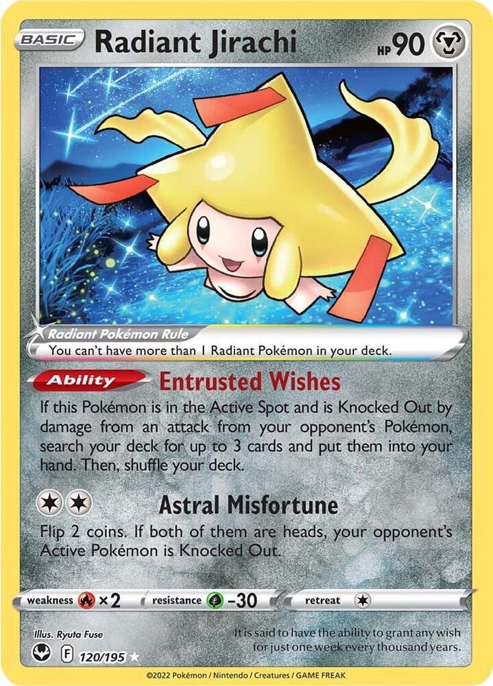 Radiant Jirachi - SWSH12: Silver Tempest (SWSH12) 120