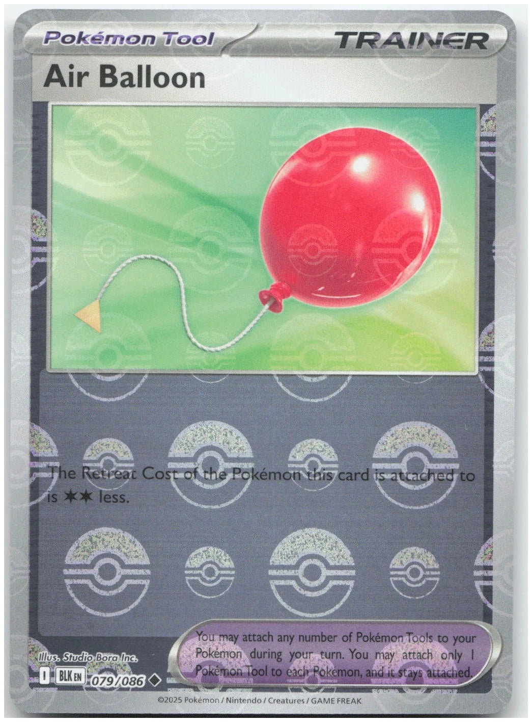 Air Balloon (Poke Ball Pattern) - 079/086 BLK SV: Black Bolt NM