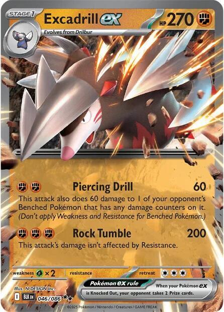 Excadrill ex - SV: Black Bolt (BLK) 046/ 086