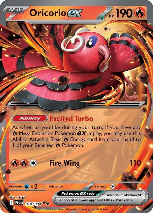 Oricorio ex - 018/094 - ME02: Phantasmal Flames (PFL)