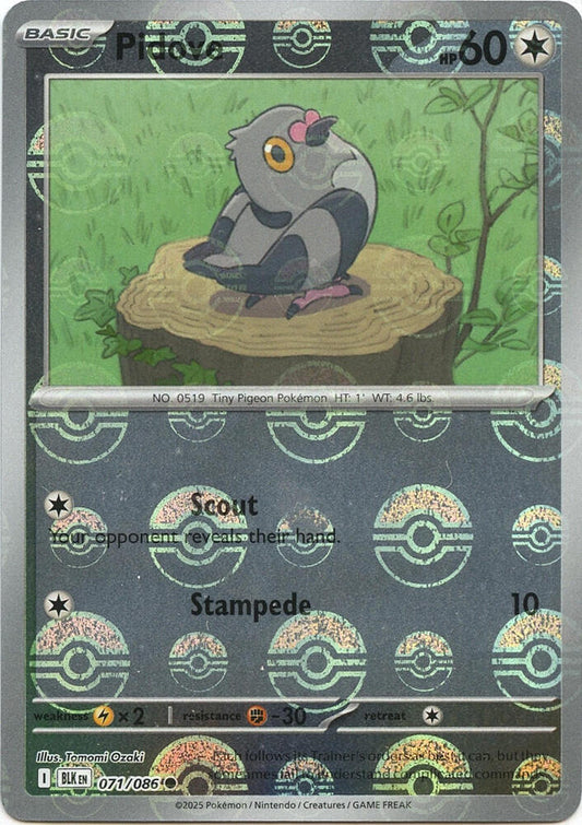 Pidove (Poke Ball Pattern) - SV: Black Bolt (BLK) 071